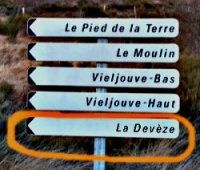panneau signalisation au Col de Pierre Plantée